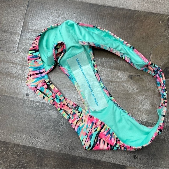 NWOT Shade & Shore Multicolored Strappy Bikini Bottom Medium - Picture 5 of 8
